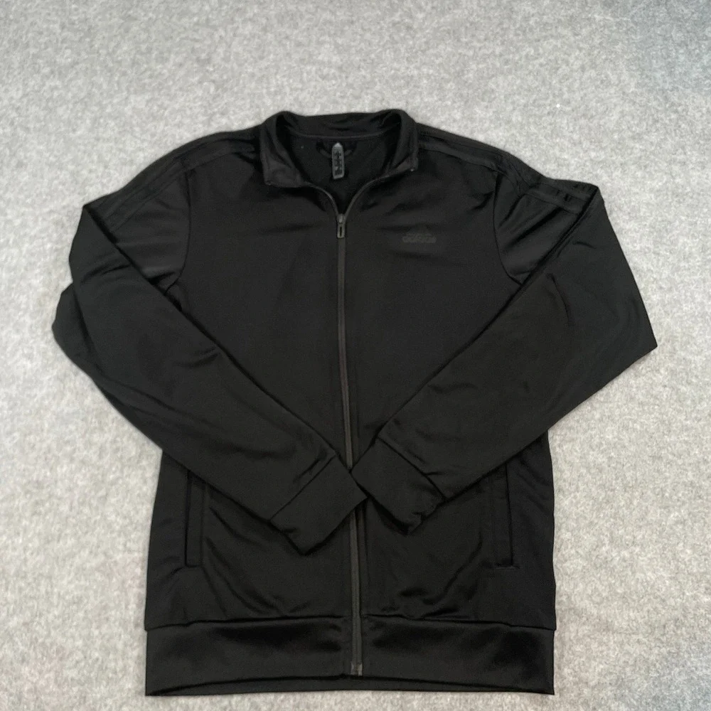 Adidas Primegreen Mens Jacket S Black Athletic Layering Full Zip Track Soccer